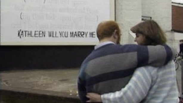 The billboard was on display in Dalkey