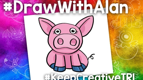 Draw With Alan - how to draw a pig