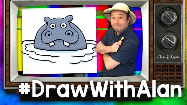 Draw With Alan - how to draw a hippo!