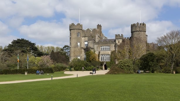 Malahide Castle and Estate is now a tourist attraction with botanic gardens, a butterfly house, walking trails, and more