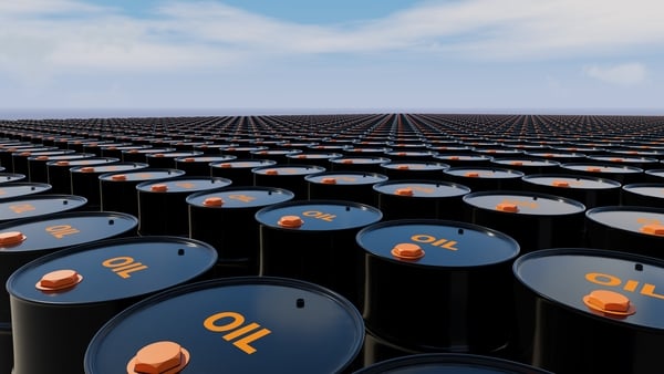 Oil prices fell over 3%, having already slid 9% on Monday