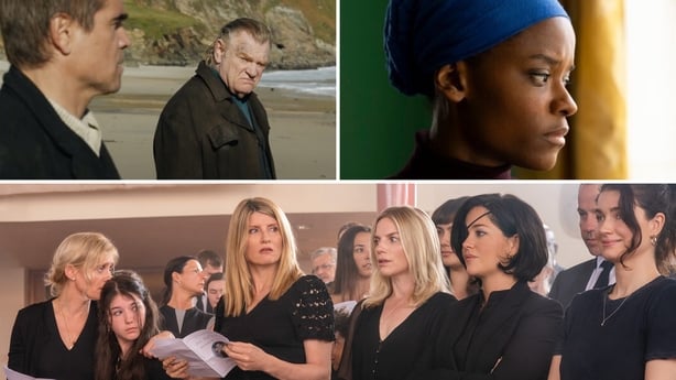 (Clockwise from top) The Banshees of Inisherin, Aisha and Bad Sisters were the big winners at the IFTAs 2023