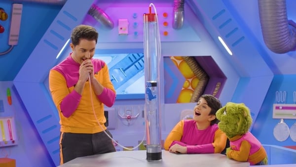 Mark, Amy and Zoom love to share their love of science.