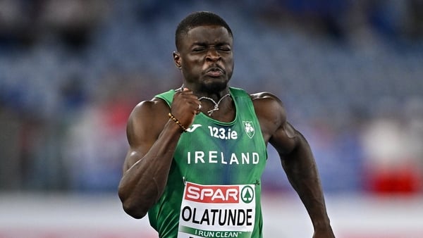 Israel Olatunde was part of the record-breaking 4x100m relay team