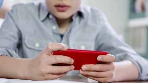 Children younger than their last year of primary school should not be allowed a smartphone, the Dutch government advised (stock photo)