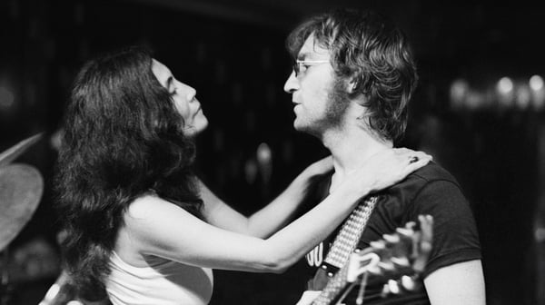 John Lennon and Yoko Ono at Butterfly Studios in New York City. August 1972. ©Bob Gruen/www.bobgruen.com