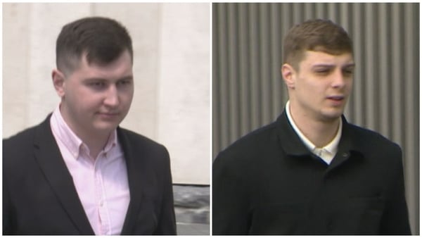 Otniel Ricardo Clejan (L) and Viorel Doroscan were found guilty of the murder of Mahamud Ilyas