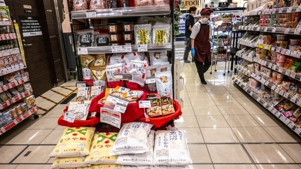 Japan's staple rice prices doubled in May from the same time last year
