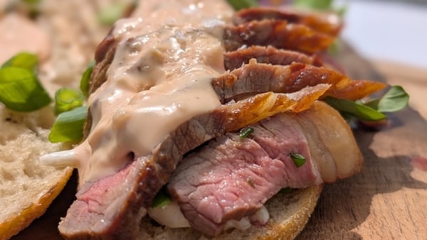 Striploins are perfect for lunch, using the air fryer to make it even simpler.