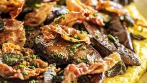 Neven's Recipes - Spring lambs’ liver escalopes with sage and soft polenta