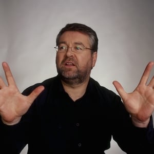 Joe Duffy photographed for an RTÉ Guide shoot, 2001