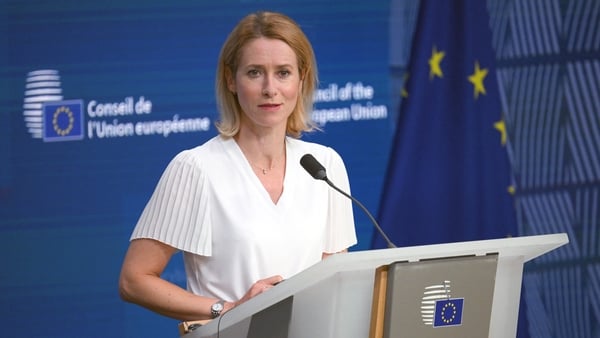 Kaja Kallas made the remarks during a debate on an upcoming NATO meeting (file pic)