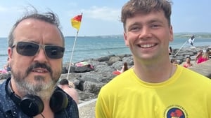 John Cooke heads to a beach in Clare on one of the one of the hottest days of the year