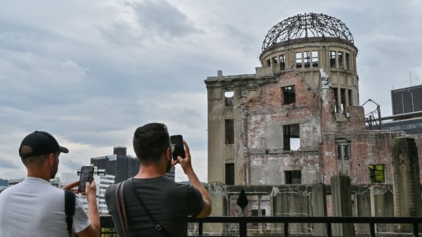 The Atomic Bomb Dome in the centre of Hiroshima