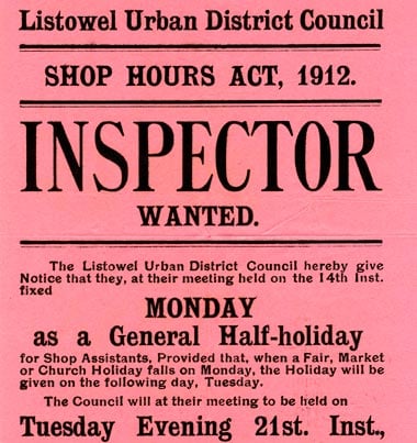Edition 1: Inspector Wanted Advertisement